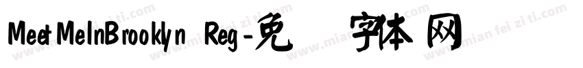 MeetMeInBrooklyn Reg字体转换